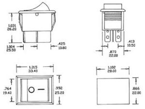 INTERRUPTOR POTENCIA BASCULANTE 2PONOFF 168A250V A PRUEBA SALPICADURAS