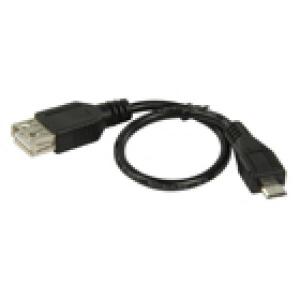 CABLE ADAPTADOR  USB 20 USB A HEMBRA  MICROUSB B MACHO  02 m  20cm