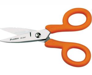 TIJERAS DE ELECTRICISTA PELA CABLES CON HOJA DE ACERO AISI 420  145mm PROSKIT