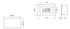 TERMOMETRO DIGITAL PARA EMPOTRAR EMPOTRABLE CON SONDA CABLEADA PARA EXTERIOR