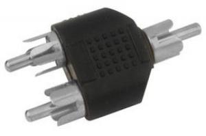 CONECTOR ADAPTADOR DE RCA MACHO A RCA MACHO  RCA MACHO A 2x RCA MACHO