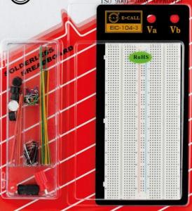 PLACA BOARD PROTOTIPOS PROTOBOARD INCLUYE PUENTES Y CONECTORES 1360 CONTACTOS