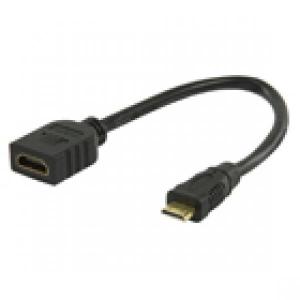 CABLE ADAPTADOR CONVERSOR HDMI ALTA VELOCIDAD  HDMI HEMBRA  HDMI MINI MACHO