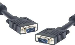 CABLE VGA MACHO HD15p  VGA MACHO HD15p 15m GRIS CON NUCLEOS DE FERRITA