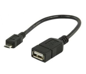 CABLE ADAPTADOR USB OTG MICRO USB MACHO  USB HEMBRA CONECTAR PENDRIVE A TABLET
