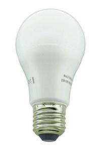 BOMBILLA LED ESFERICA A60  E27  10W  BLANCO CALIDO  3200K  806 lm