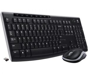 TECLADO  RATON INALAMBRICO CONEXION USB A PILAS LARGA DURACION  LOGITECH MK270