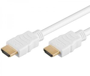 CABLE AUDIO VIDEO BAADO EN ORO BLANCO  HDMI 13 MACHO  HDMI 13 MACHO  2m