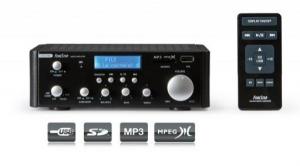 AMPLIFICADOR HIFI ESTEREO COMPACTO MANDO Y REPRODUCTOR MP3 VIA PUERTO USB