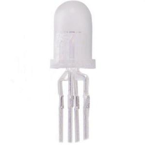 LED REDONDO 5mm TRICOLOR TRICOLOR RGB ROJO VERDE AZUL DIFUSO 4 PATAS