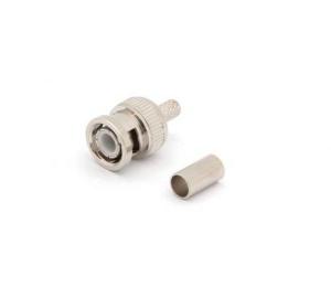 CONECTOR BNC MACHO PARA CABLE RG59 COAXIAL PARA CRIMPAR VIDEO CCTV