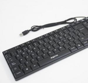 TECLADO ESTANDAR STANDARD CON CABLE USB 20 FACIL ANTIDESGASTE LARGA DURACION