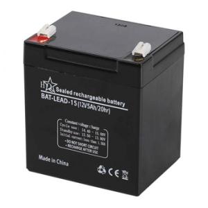 BATERIA DE PLOMO ACIDO 12V 5Ah 101x70x90mm NEGRO