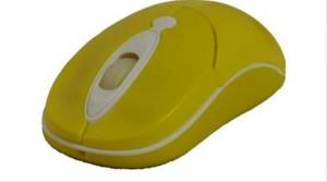 RATON OPTICO USB 800 DPI 3 BOTONES MINI PORTATIL ORDENADOR  COLOR AMARILLO