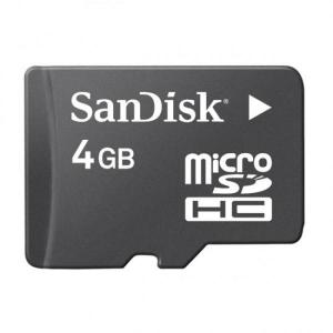 MEMORIA MICRO SD MICROSD SIN ADAPTADOR TARJETA SANDISK  4GB C4 CLASE 4