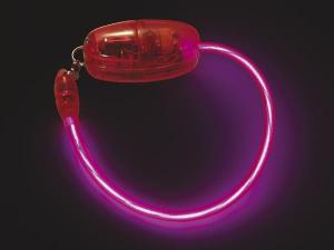 PULSERA ELECTROLUMINISCENTE LUMINISCENTE BRILLA EN LA OSCURIDAD  21cm ROSA