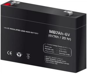 BATERIA DE PLOMO ACIDO SELLADA AGM Y VALVULA REGULADORA  6V  7A  150x95x34mm