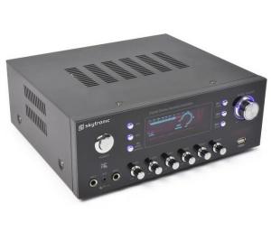 PEQUEO AMPLIFICADOR HIFI  REPRODUCTOR MP3 USB SD  RADIO FM  KARAOKE  2x60W