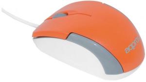 MICRO MINI RATON OPTICO 1200DPI CONEXION PUERTO USB  NARANJA