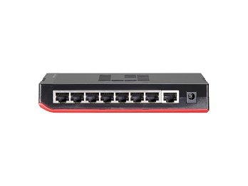 SWITCH ETHERNET 8 PUERTOS INDICADOR ETHERNET LAN INTERNET GIGABIT BLACK EDITION