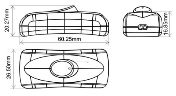 INTERRUPTOR DE PASO BIPOLAR 2A COLOR NEGRO INTERRUPTOR CABLE LAMPARA