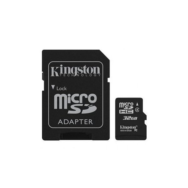 MEMORIA MICRO SD MICROSD ADAPTADOR TARJETA KINGSTON  32GB C10 CLASE 10