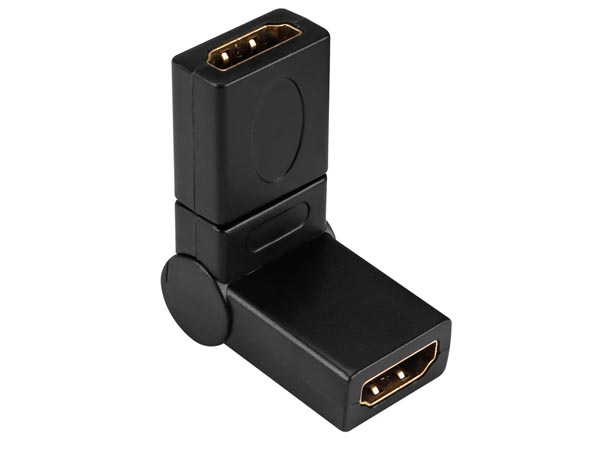 HDMI TIPO A HEMBRA A TIPO A HEMBRA 360 EMPALME ACODADO ROTATIVO