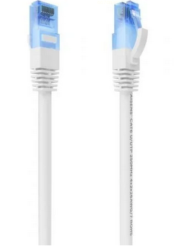 CABLE DE RED RJ45 AWG26 CCA UTP  CAT6 20M BLANCO