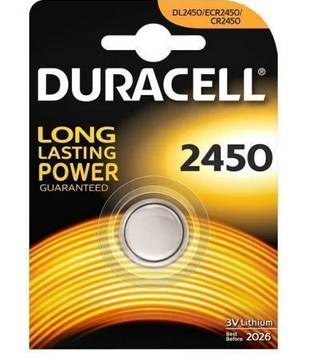 PILA DE BOTON DURACELL CR2450 3V