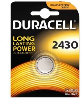 PILA DE BOTON DURACELL CR2430 3V