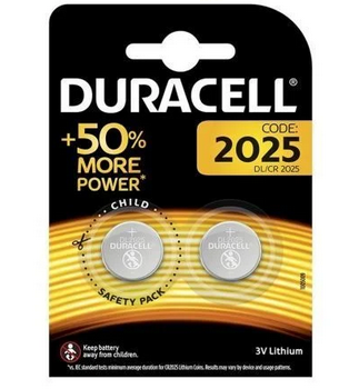 PILA BOTON DURACELL DL2025B2 3V