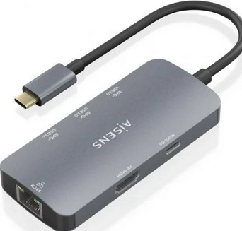DOCKING USB TIPO C AISENS ASUC6P019GR 1XHDMI 4K 3XUSB 1XRJ45 1XUSB TIPO C