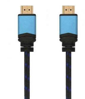 CABLE HDMI 20 4K HDMI MACHO HDMI MACHO 5M NEGRO Y AZUL
